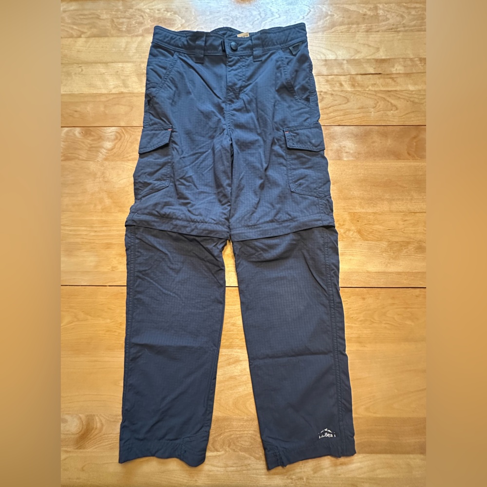 L.L. Bean kids’ Blue Cargo zip-off Pants